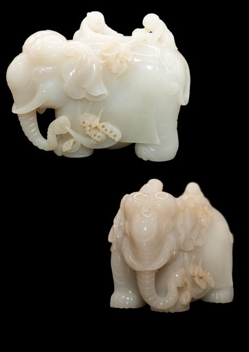 F000496 白玉童子洗象